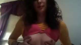 Online film Shy immature gal on webcam