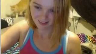 Online film a very cute immature exposed in webcam!