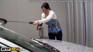 Online film Washing car and fucking in it