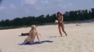 Online film Hawt immature nudists play at beach.