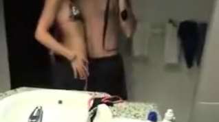 Online film Hot cute couple having sex in baths