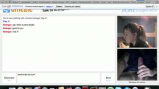 Online film Omegle. Canadian immature shows her body. DOXY