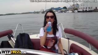 Online film Ardent fucking on a boat