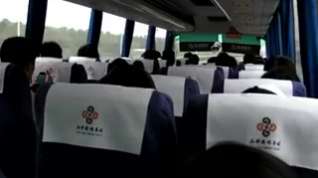 Online film Japanese bus tour with self satisfaction