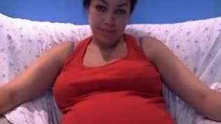 Online film Pregnant immature girlfriend on webcam