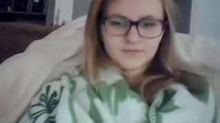 Online film hawt immature with glasses