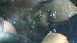 Online film Sucking his schlong thru window in car