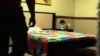 Online film Hidden camera in a hotel room