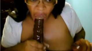 Online film Webcams 2014 - Nerdy Ebony w Gargantuan Tits