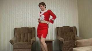 Online film Pantyhose mature buzzed after Xmas party