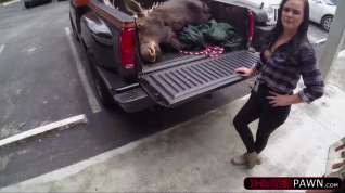 Online film Moose head owners gets fucked hard after they pawn a moose head