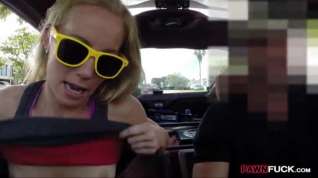 Online film Tight blonde slut try to sell her car in the pawnshop