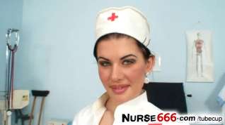 Online film Czech nurse Rihanna Samuel uniform fetish