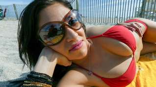 Online film Hot Latina with big tits naked outdoors