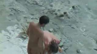 Online film Couple fucks on nude beach
