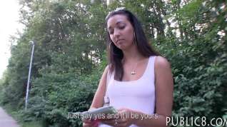 Online film Real amateur Eurobabe fucked in the woods for money