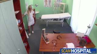 Online film Ebony Isabelle gets seduced by the horny nurse and gets banged by the doctor