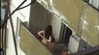 Online film Voyeur couple fucks on the balcony