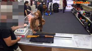 Online film Latina making money by fucking her muff at the pawn shop