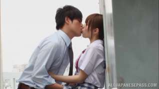 Online film Rina Rukawa naughty Japanese teen in hot threesome