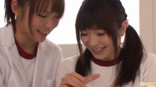 Online film Haruna Maeda and Megumi Shino Crazy Japanese lesbian teens
