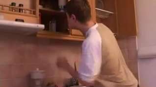 Online film Stepmom & stepson have a sex on the kitchen
