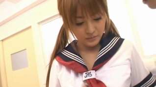 Online film Cute Japanese school girl Momo gets hammered by cock