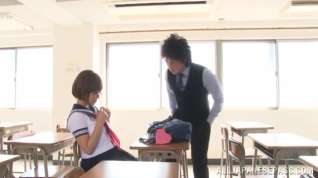 Online film Satou Haruka nice Asian teen in uniform fucks in class