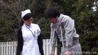 Online film This wild Japanese nurse enjoys outdoor sex