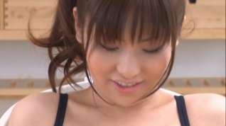 Online film Harumi Asano Asian doll gets facial