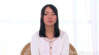 Online film Yonamine Sakura naughty Asian teen strips and gives hot headfuck