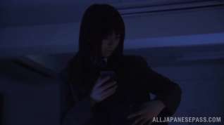 Online film Ruri Narumiya nice Asian teen in school uniform rides cock
