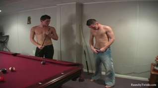 Online film RaunchyTwinks Video: Devin and Luke's sexy poolgame