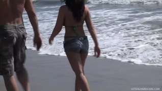 Online film Stunning Beach Babe Melina Mason Creamed On Tits