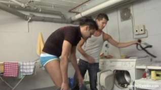 Online film RaunchyTwinks Video: Raw Gay Sex In Laundry Room