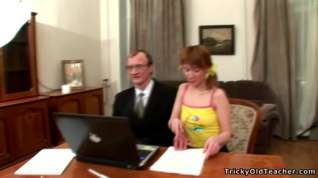 Online film Teacher fucks schoolgirl after lessons at his place.