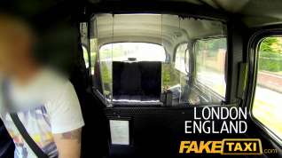 Online film FakeTaxi: Excited juvenile swingers in taxi cab 3some