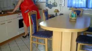Online film Granny fisted and banged on a kitchen table
