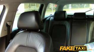 Online film FakeTaxi: Hawt Budapest gal in airport taxi oral-job