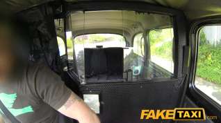 Online film FakeTaxi: Curly ginger twat struggles with large dick