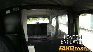 Online film FakeTaxi: Show gal with large milk cans copulates for money