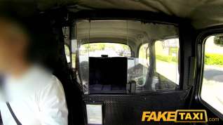 Online film FakeTaxi: Blond with large natural scoops makes additional specie