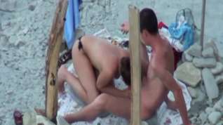 Online film Nude beach spy video of cock sucking