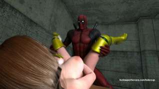 Online film Deadpool and Rogue - Getting naughty in the bedroom