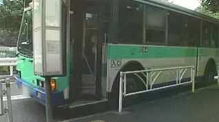 Online film Japanese bukkake in a public bus