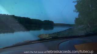 Online film new girl gets naked next to river and masturbates in my truck