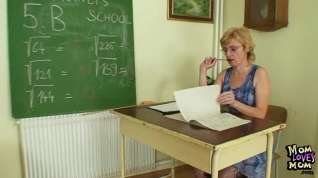 Online film Milf teacher nasty fingering after having a class