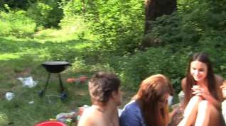 Online film Student sex at outdoor party in a tent