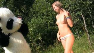 Online film Dark Brown fuck in the woods toy panda