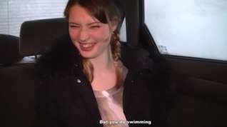 Online film Youthful angel screwed in the car for 300 euros